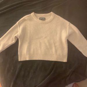 American Eagle Chunky Knit Beige Sweater